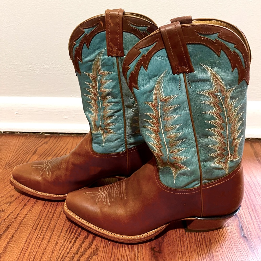 Justin Boots Brown Turquoise